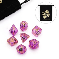 Набор кубиков для D&D (Dungeons and Dragons, ДнД), серия: D&D, "Аметист", 7 шт Время игры