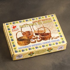 Набор для творчества "Плетение из лозы", корзинка сердечко, 25,5*18,5/5 см No Brand