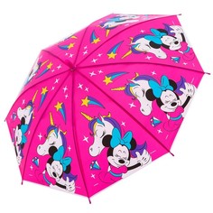 Зонт детский, Минни Маус Единорог, 8 спиц d=86 см Disney