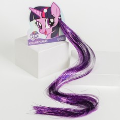 Прядь для волос блестящая фиолетовая "Искорка", My Little Pony Hasbro