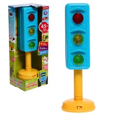 Обучающая игрушка "Светофор" Синий трактор, 45 фраз,стихов,звуков.пдд.свет HT1033-R2 Умка