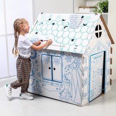 Дом из картона "Дом-раскраска" набор для творчества, Холодное сердце, Дисней Disney