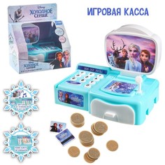 Обучающая касса-калькулятор «Анна и Эльза», с аксессуарами, свет и звук, Холодное сердце Disney