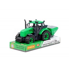 Трактор «Прогресс» сельскохозяйственный, инерционный, цвет зелёный Полесье
