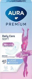 Прокладки Aura Premium Light женские, ежедневные, ультратонкие, 40 шт.