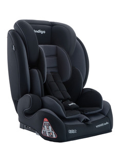 Автокресло INDIGO WINNER ISOFIX, YB706B, группа 1+2+3 9-36 кг, черный-серый