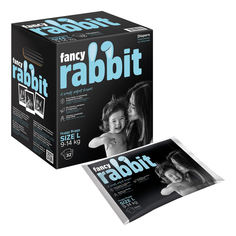 Подгузники Fancy Rabbit L (9-14 кг) 32 шт