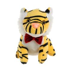 Мягкая игрушка «Тигр с бабочкой», 11 см, на присоске, цвета МИКС No Brand