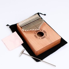 Музыкальный инструмент Калимба, коричневая, 17 нот Music Life