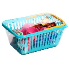 Набор посуды в корзинке, 19 предметов, МИКС Guclu