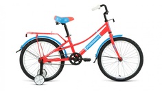 Велосипед Forward Azure 1 скорость, ростовка 10,5, коралловый, голубой, 20,