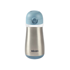 Поильник термос Beaba GOURDE INOX + ANSE 350ML WBLUE 913521