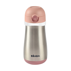 Поильник термос Beaba GOURDE INOX + ANSE 350ML OPINK 913522