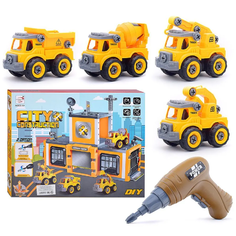 Конструктор OUBAOLOON 66650 Строительный с отвёрткой, в коробке