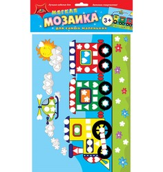 Набор для творчества Апплика Мозаика мягкая д/сам. мал. Цветной паровозик ПЭТ С3080-09