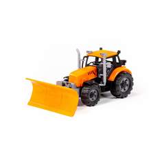 Трактор Прогресс с лопатой-отвалом инерционный (оранжевый) (в коробке) Полесье