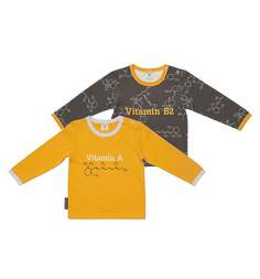Лонгслив - 2шт. Lucky Child 38-20 цв. карри/набивной р.74-80