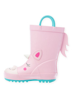 Сапоги резиновые для девочки PlayToday 120228004 розовый, 25