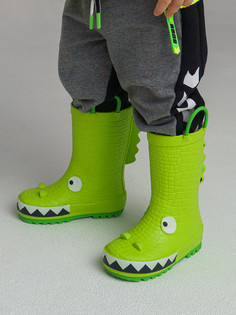 Сапоги резиновые для мальчика PlayToday 12113478 светло-зеленый, 21