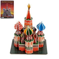 Конструктор 3D «Храм Василия Блаженного» No Brand