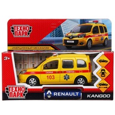 Машина металлическая «Renault Kangoo реанимация», 12 см, открываются двери и багажник, жел Технопарк