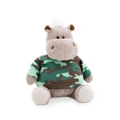 Мягкая игрушка «Бегемот: В армейской футболке», 20 см Orange Toys