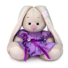 Мягкая игрушка «Зайка Ми», в сиреневом платье с блеском, 15 см Budi Basa