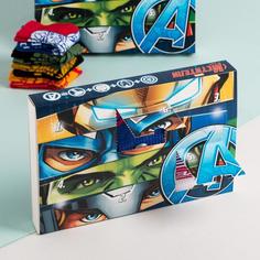 Подарочный набор носков адвент, 6 пар "Superhero" , Мстители, 18-20 см Marvel