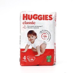 Подгузники Classic (7-18 кг), 14 шт Huggies