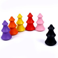 Сортер «Ёлочки», 6 цветов Wood Land Toys