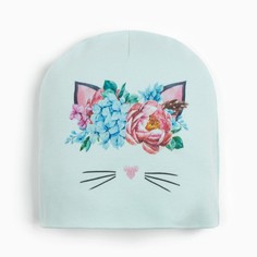 Шапка для девочки, цвет мятный, размер 46-48 (1-2г) Linas Baby