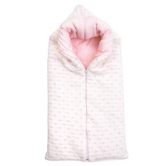 Конверт-одеяло для новорожденных Baby Nice Сердечки от 0-6 мес, хлопок 100%, розовый