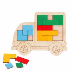Развивающие игры из дерева Лесная мастерская Мозайка - Головоломка Грузовик, арт. 2122808
