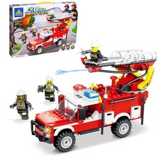 Конструктор пожарные «Спасательная машина, стреляет водой, 265 деталей No Brand