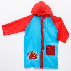 Дождевик детский Disney Р00000632, красный, синий, 92