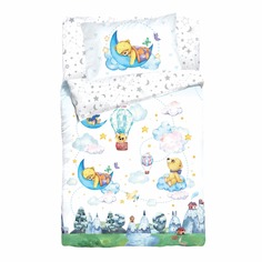 Комплект постельного белья Облачко Magicland детский поплин 40 x 60 см белый