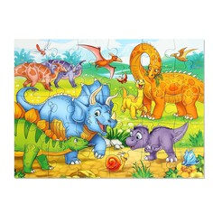 Макси-пазлы Puzzle Time Весёлые динозаврики, 30 деталей