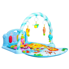 Коврик КНР Малыши, с пианино, голубой 902