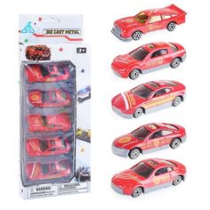 Машинка Oubaoloon Пожарная служба, 5 шт, металл435927