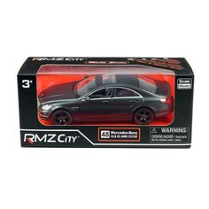 Машинка RMZ City 1:32 Mercedes Benz CLS 63 AMG, инерционная, черный матовый 554995M