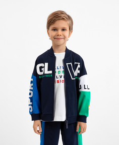 Толстовка детская Gulliver 12306BMC1603, цвет синий, размер 104