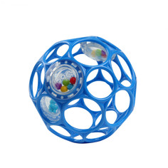 Развивающая игрушка Bright Starts мяч Oball с погремушкой (синий)
