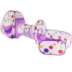 Домик-палатка Shantou Honghu Plastics игровой, 3 элемента, фиолетовый