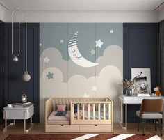 Кровать Соня, 160х80, с выкат. ящиками и ортопед. матрасом, натур. цвет, из массива Moonlees