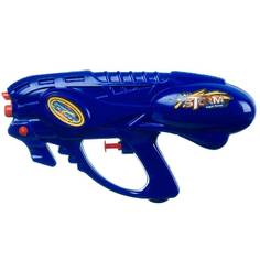 Водный пистолет с помпой Bondibon "Наше Лето", РАС, 37х15х4,5 см, 220 мл, голубой.