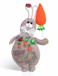 Набор для изготовления текст. игрушки Морковный заяц Перловка