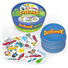 Игра Дублик в круглой коробке Техник 30 карточек Русский стиль