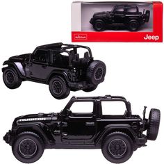 Машина металлическая 1:43 JEEP Wrangler Rubicon, цвет черный Rastar