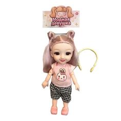 Игр.наб."Модница", в компл. кукла 17см., предм. 1шт., пакет Наша Игрушка