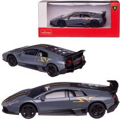 Машина металлич. 1:43 scale Lamborghini Murcielago LP 670-4 SV Superveloce сер. Rastar